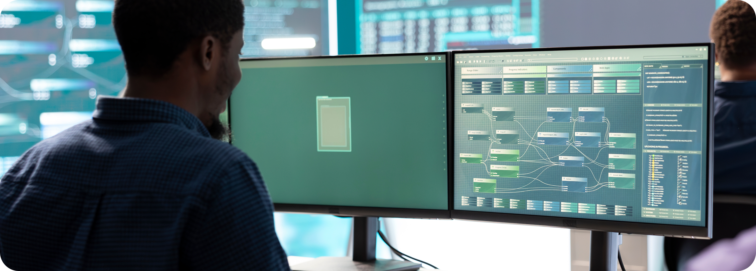 Team collaborating on document processing